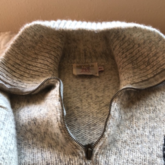 Mens Devold wool sweater zip neck pullover - Picture 2 of 8